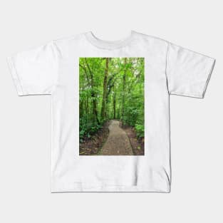 Path in Monteverde cloud forest Costa Rica Kids T-Shirt